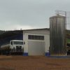 Montagem silo de leite